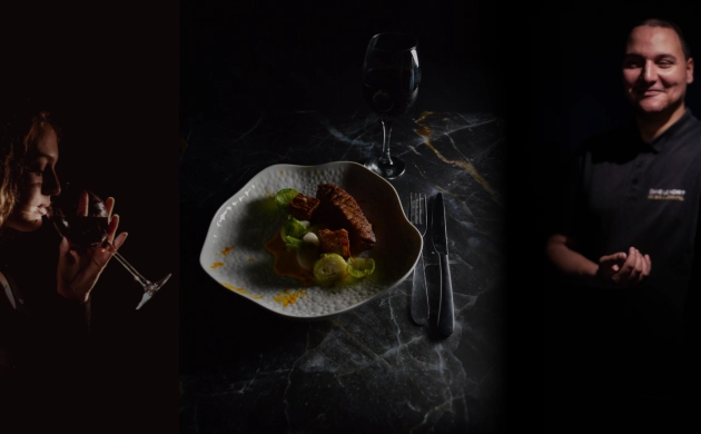 Expérience sensorielle au restaurant Dans le Noir ? à Bordeaux : dégustation de vin, plat gastronomique et serveur guidant dans l’obscurité
