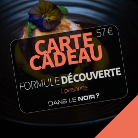 Carte cadeau insolite : Restaurant Dans le Noir ? à Bordeaux